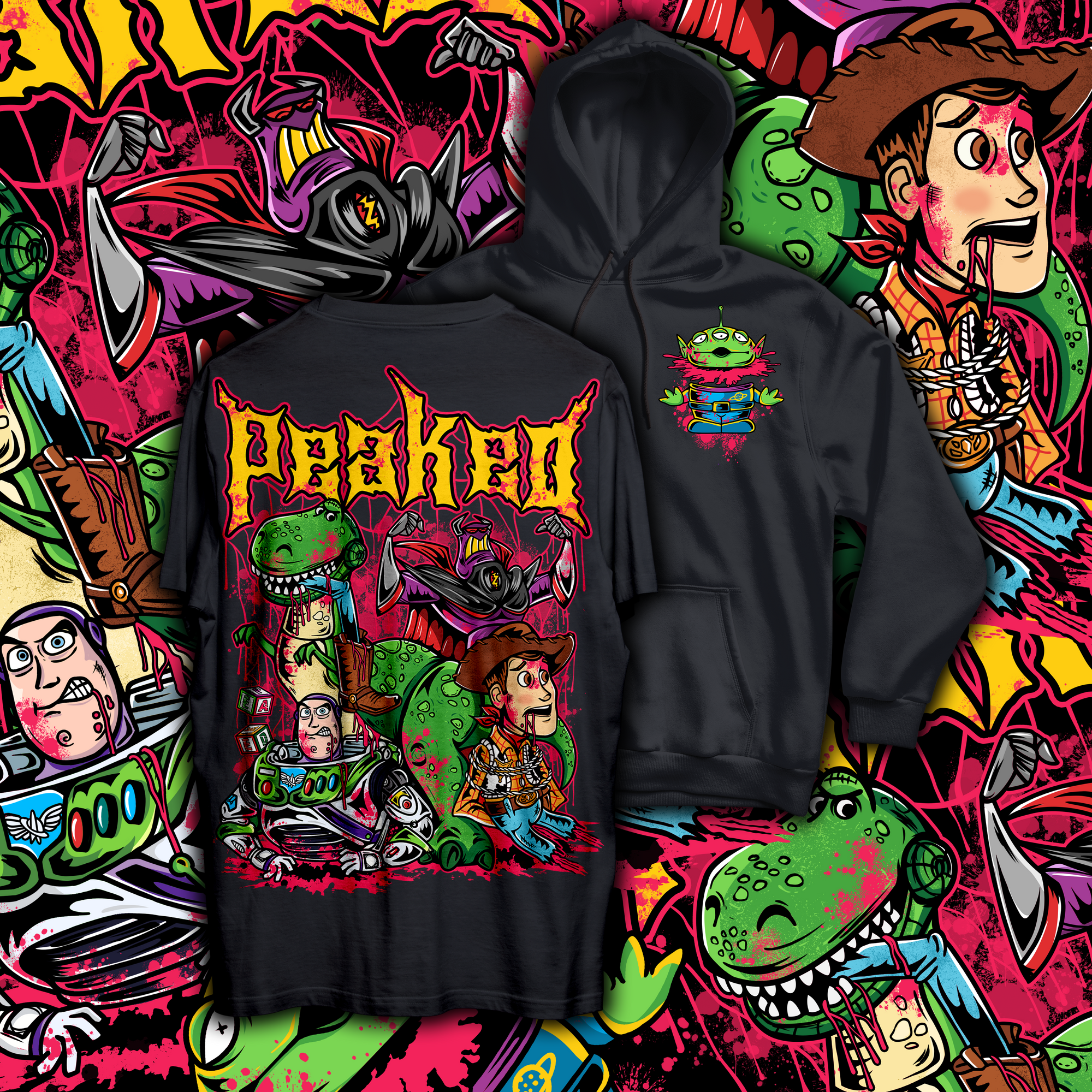 Rex Attack T Shirt / Hoodie